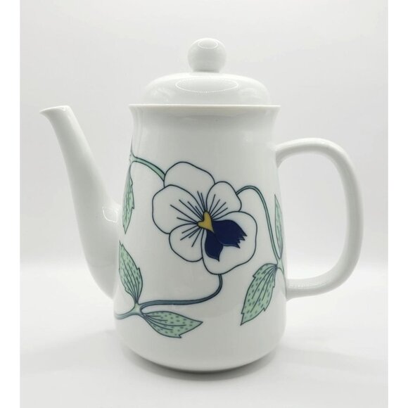 Rorstrand Other - Rorstrand Sweden Sylvia Pattern Coffee Pot Sylvia Leuchovius MCM 70s Rare